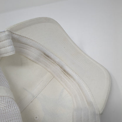 Columbia PFG Unisex Fitted Trucker Hat White L/XL Mesh Back Vented Holes 6 Panel