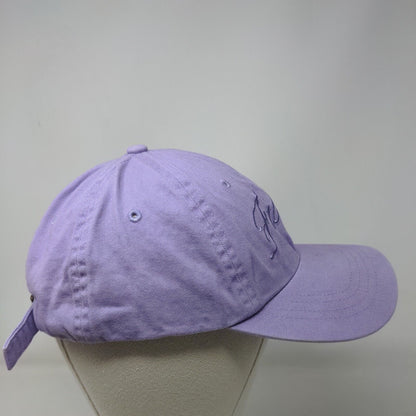 Fabletics Slideback Hat Purple One Size Adjustable Embroidered Vented Holes