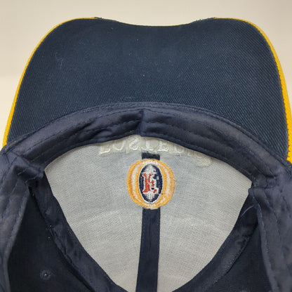 Fosters Strapback Hat Blue One Size Adjustable Embroidered 6 Panel Cotton