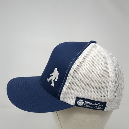Blue Cross of Idaho Snapback Trucker Hat Blue OS Adjustable Mesh Back Yupoong