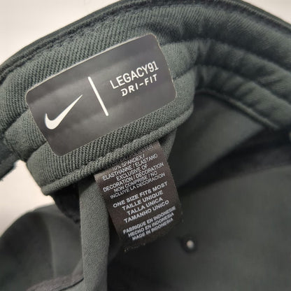 Nike Baseball Cap Black OSFM Dri-Fit Proofpoint Logo Strapback Adjustable Hat