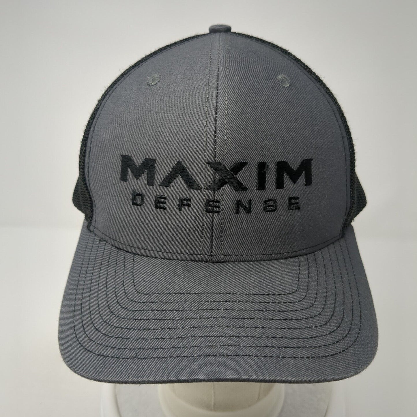 Maxim Defense Snapback Mesh Back Trucker Hat Gray One Size Richardson