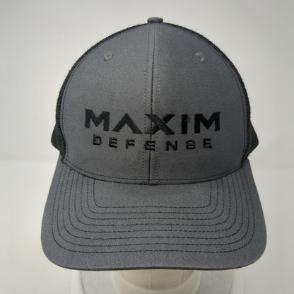 Maxim Defense Snapback Mesh Back Trucker Hat Gray One Size Richardson