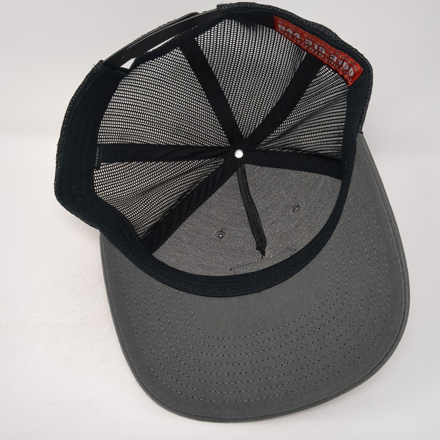 Disaster Response Snapback Trucker Hat Gray One Size Adjustable Mesh Back