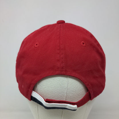 Port Authority Men's Strapback Hat Red Embroidered Global Constructors Logo