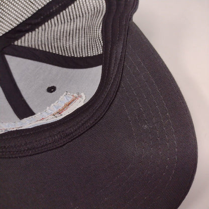 Maui Hawaii Aloha Snapback Trucker Hat Black OS Adjustable Mesh Back Blue 84