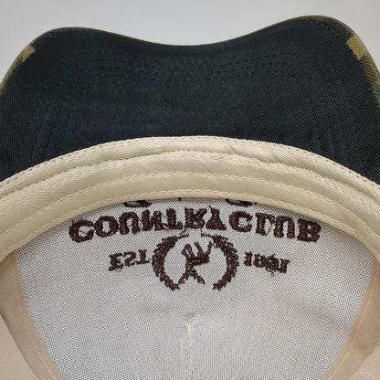 American Attire 5 Panel Beige One Size Country Club Deer Camo Snapback Hat