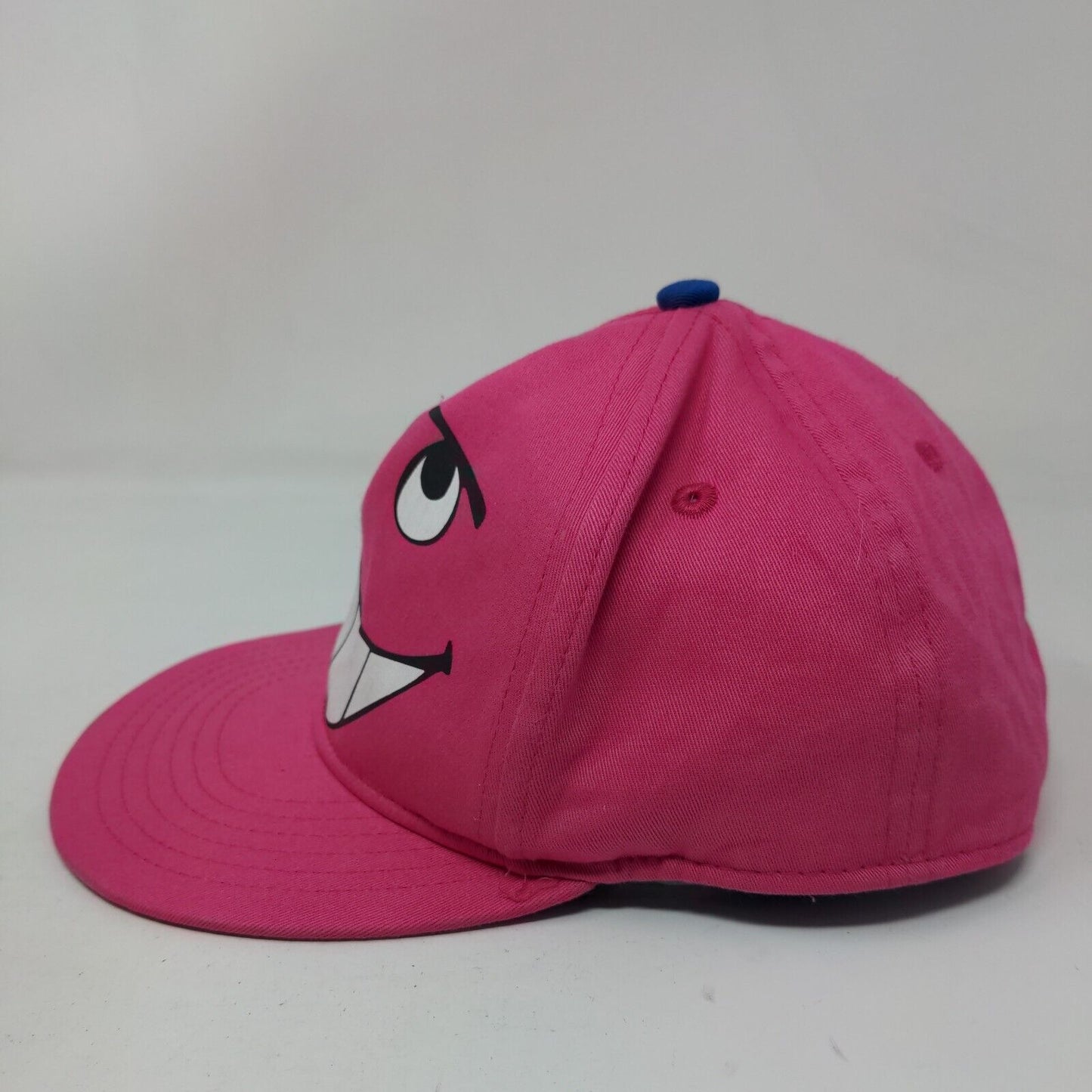 Smiley Funny Face Kids Fitted Hat Pink 3-6 Years Old Vented Holes Emoji H&M