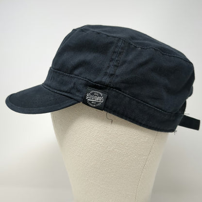 H&M Army Cap Black M Adjustable Cotton Slideback Hat Garment Quality Side Tag