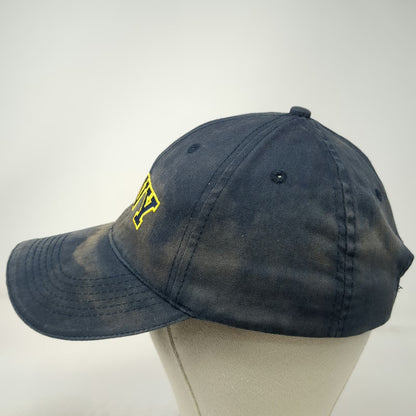 Eagle Crest US Navy Blue Baseball Cap Hat One Size Strapback Yellow Embroidered