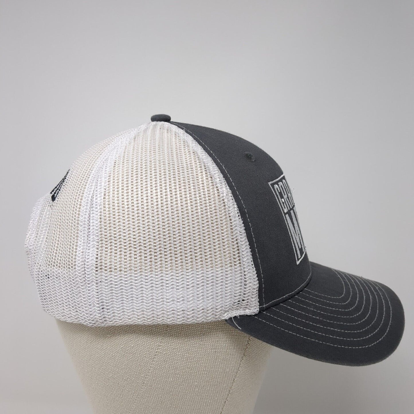 Grace Men Idaho Snapback Trucker Hat Gray One Size Mesh Back Colorblock