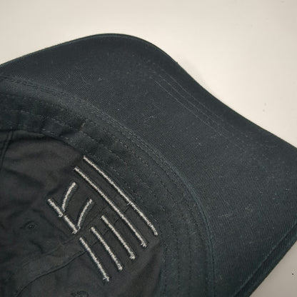 American Eagle Baseball Cap Black One Size Adjustable 77 Flag Logo Cotton Hat
