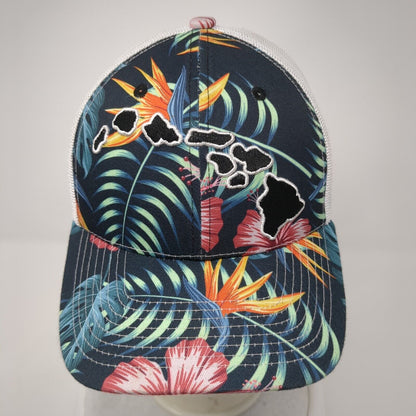 Good Living Hawaii Snapback Trucker Hat Multi OS Adjustable Mesh Back 6 Panel