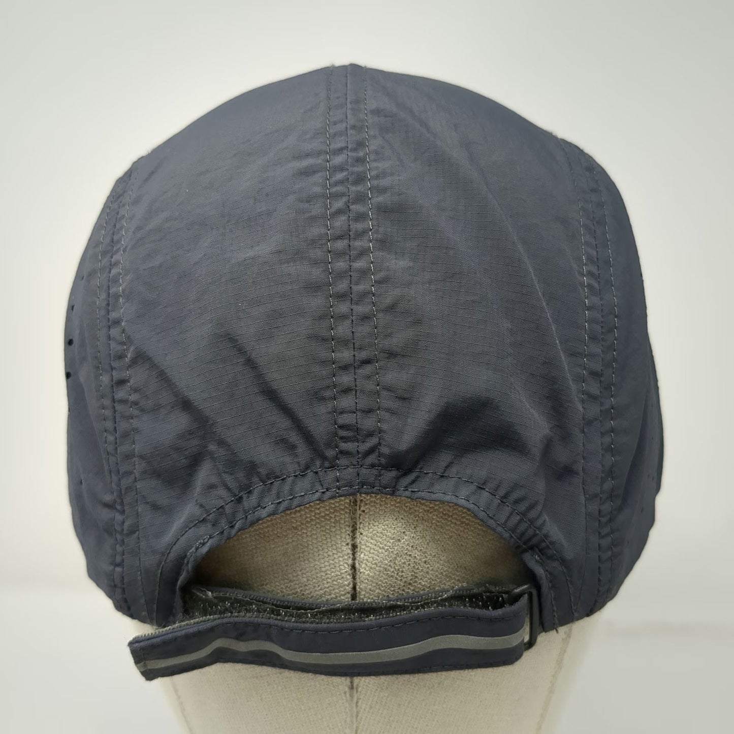 Northyard 5 Panel Hat Gray One Size Strapback Polyester Laser Cut Performance