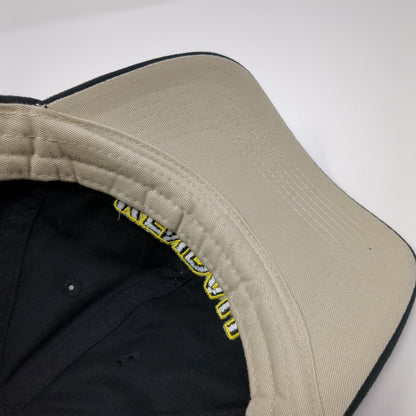 Kendall Strapback Hat Black One Size Adjustable Embroidered Pacific Headwear