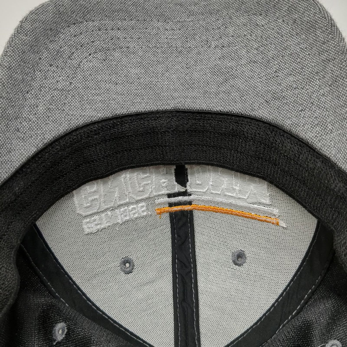 Cinch Baseball Cap Gray XL CNCH DNM Embroidery Stretch Fit Curved Brim Hat