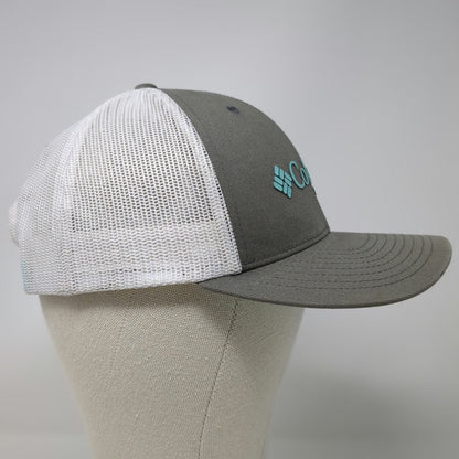 Columbia Trucker Hat Gray One Size PFG Performance Fishing Mesh Snapback Logo