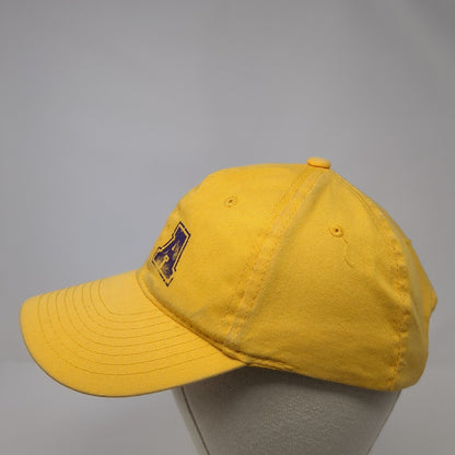NA Strapback Hat Yellow One Size Solid Adjustable 6 Panel Outdoor Cap