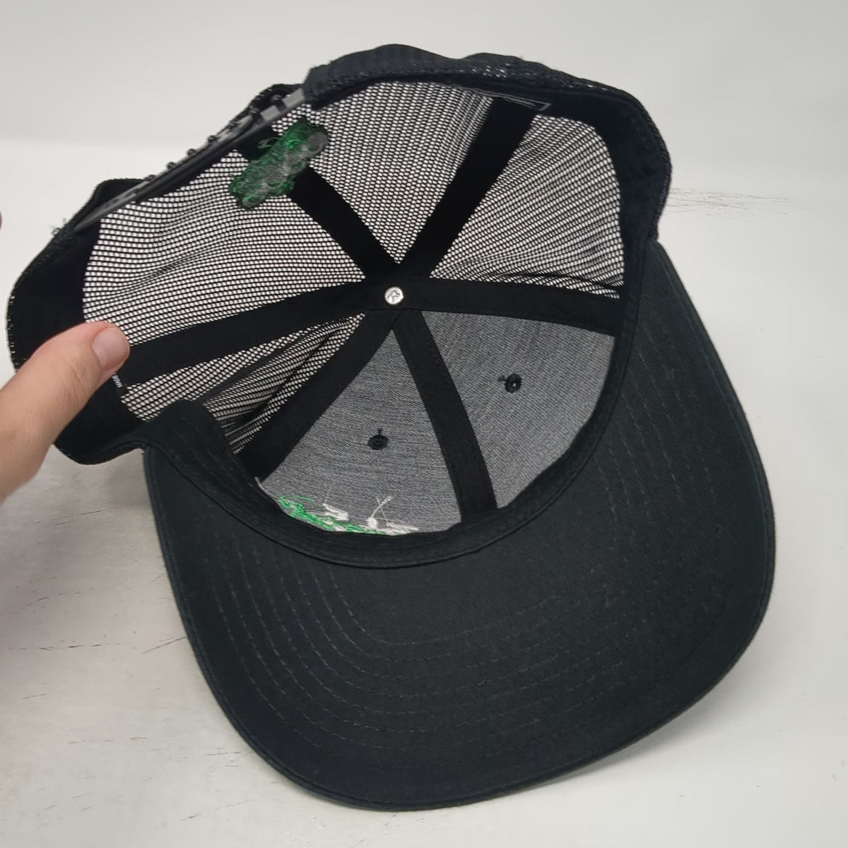 Richardson Trucker Hat Black One Size GoGo squeeZ 365 Days Safe Snapback Mesh
