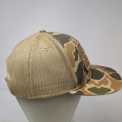 John Deere Trucker Hat Beige One Size Camo Mesh Snapback Patch Moline Illinois