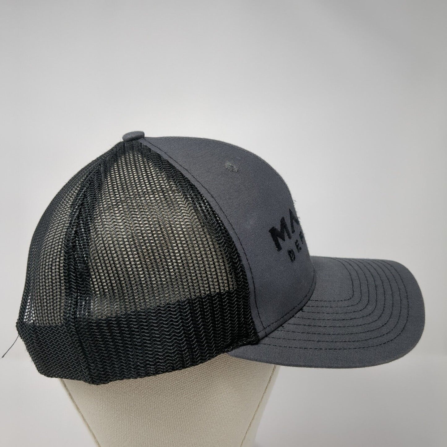 Maxim Defense Snapback Mesh Back Trucker Hat Gray One Size Richardson