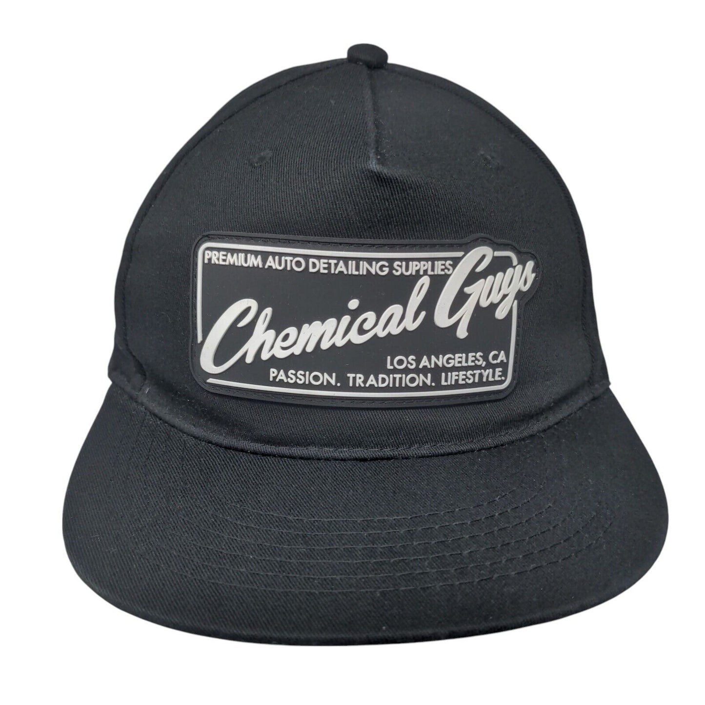 Chemical Guys Patch Snapback Hat Black One Size Adjustable Vent Holes