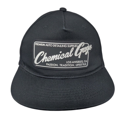Chemical Guys Patch Snapback Hat Black One Size Adjustable Vent Holes