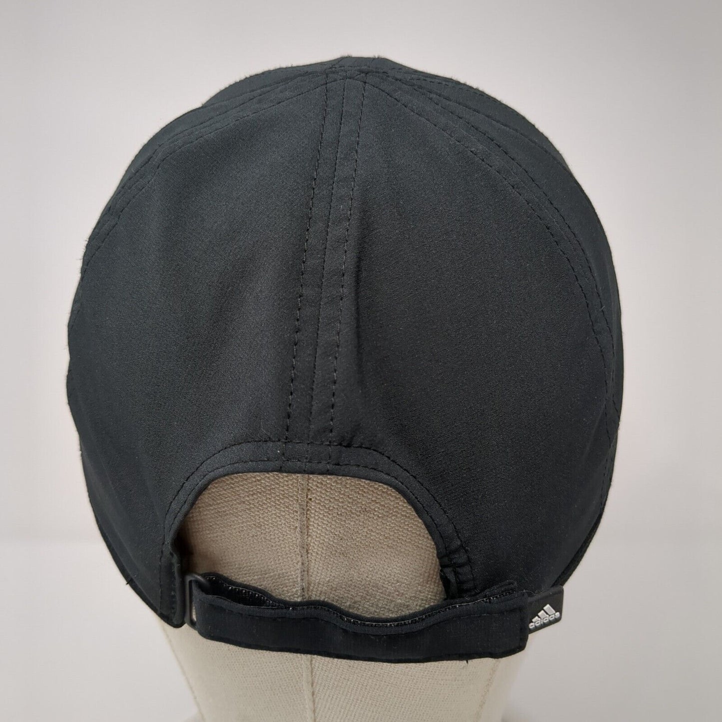 Adidas Strapback Hat Black One Size Adjustable 3 Stripes Logo Outdoor