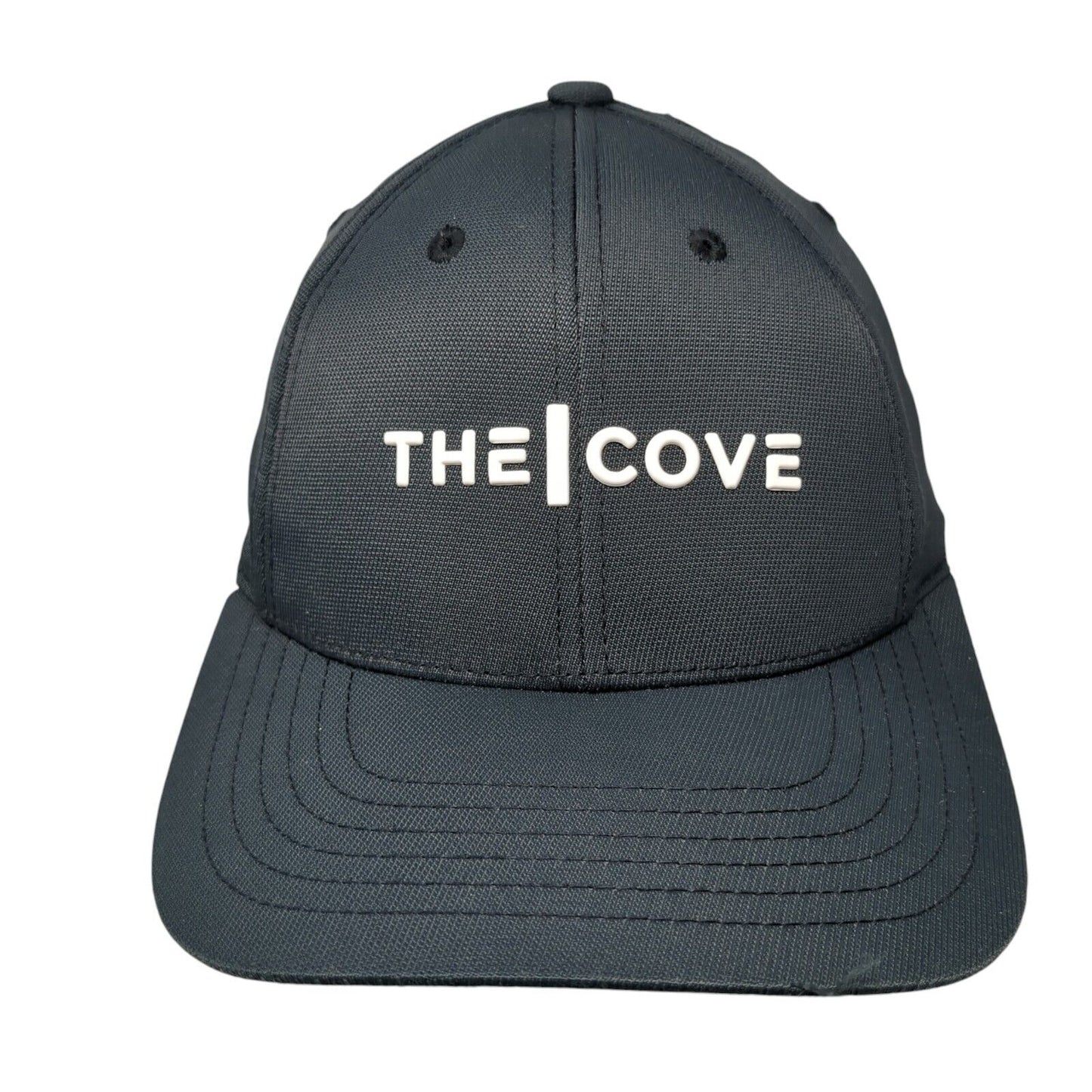 The Cove Strapback Hat Black One Size Adjustable 6 Panel Sport-Tek