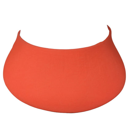 Anlin Sun Visor Hat Orange One Size Adjustable Clip-On Lightweight Blank