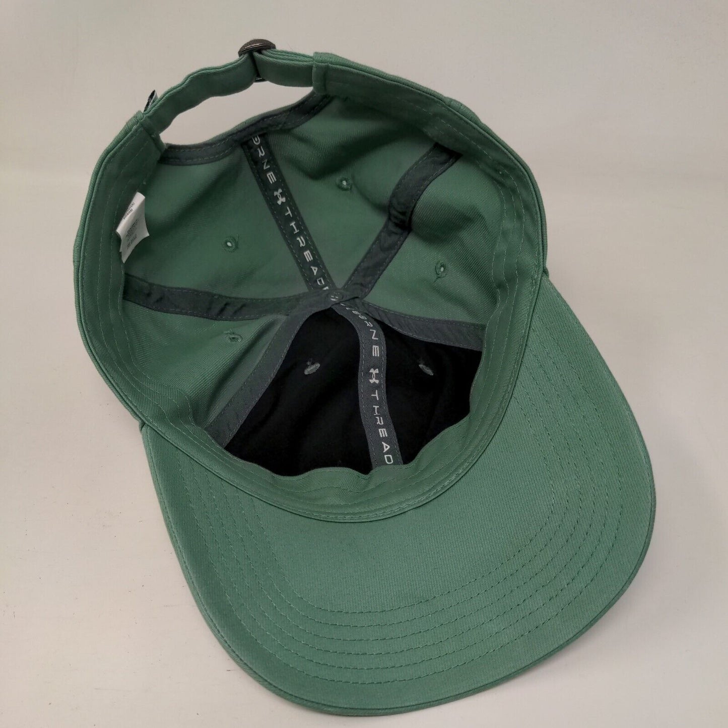 Under Armour Slideback Golf Hat Green OSFA Adjustable Embroidered Threadborne
