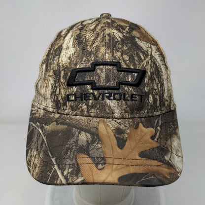 Chevrolet Snapback Trucker Hat Camouflage OSFM Embroidered Mesh Back Infinity