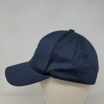 MLB New York Yankees Men's Strapback Hat Blue Embroidered Logo 100% Cotton