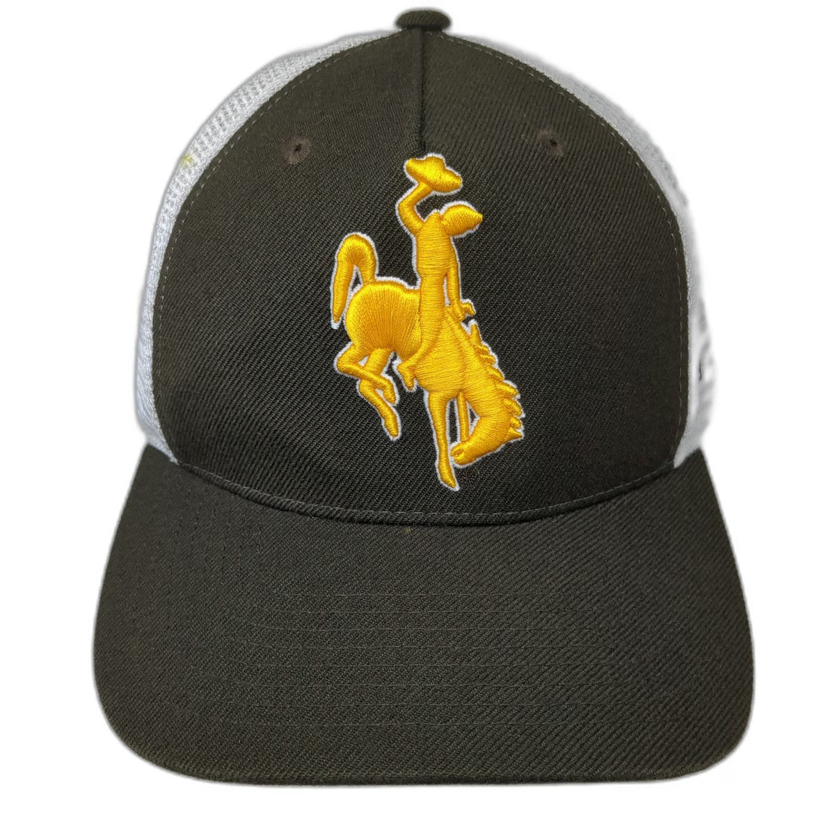 Wyoming Cowboys NCAA Zephyr Trucker Hat Brown White Yellow OSFM Snapback Mesh