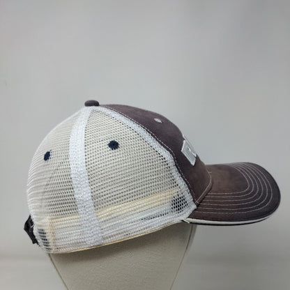 RAM Blackburn Strapback Mesh Back Trucker Hat Blue One Size Embroidered