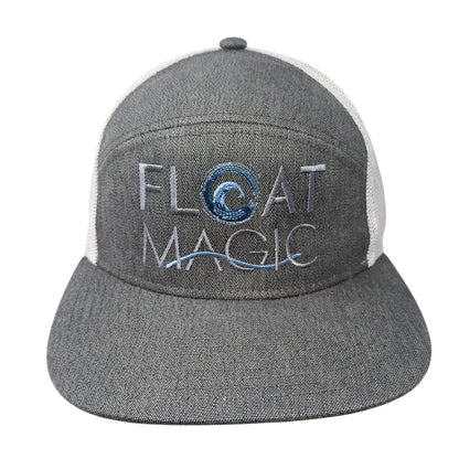 Float Magic Stay Salty Snapback Trucker Hat Gray OS Adjustable Pacific Headwear