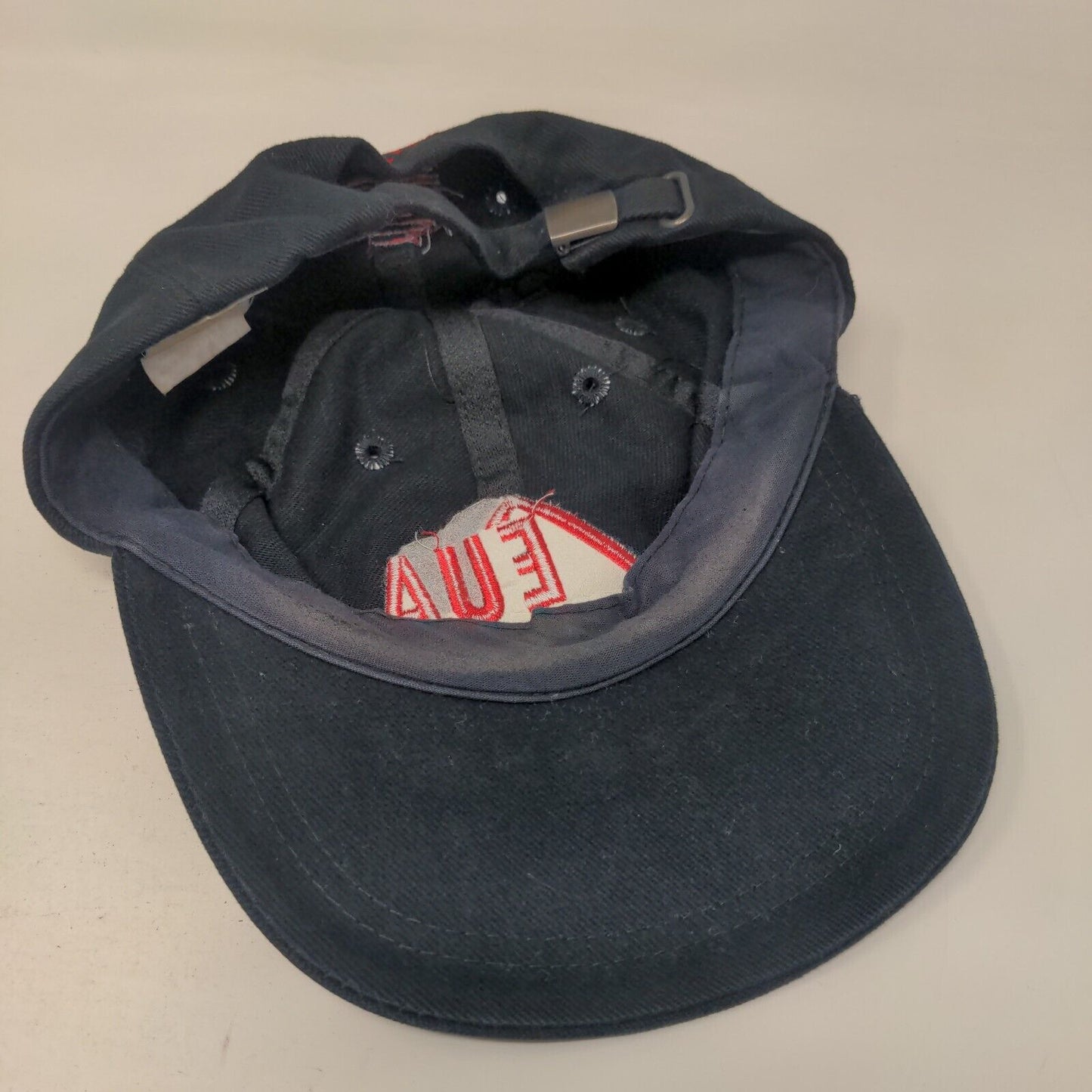 EUA AT&T Slideback Hat Black One Size Adjustable Embroidered Vented Holes