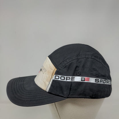 Sport Dope Slideback Hat Black White Adjustable Graphic Logo 100% Cotton