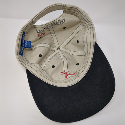 Shu's Idaho Running Co. Strapback Hat Tan One Size Adjustable Port Authority