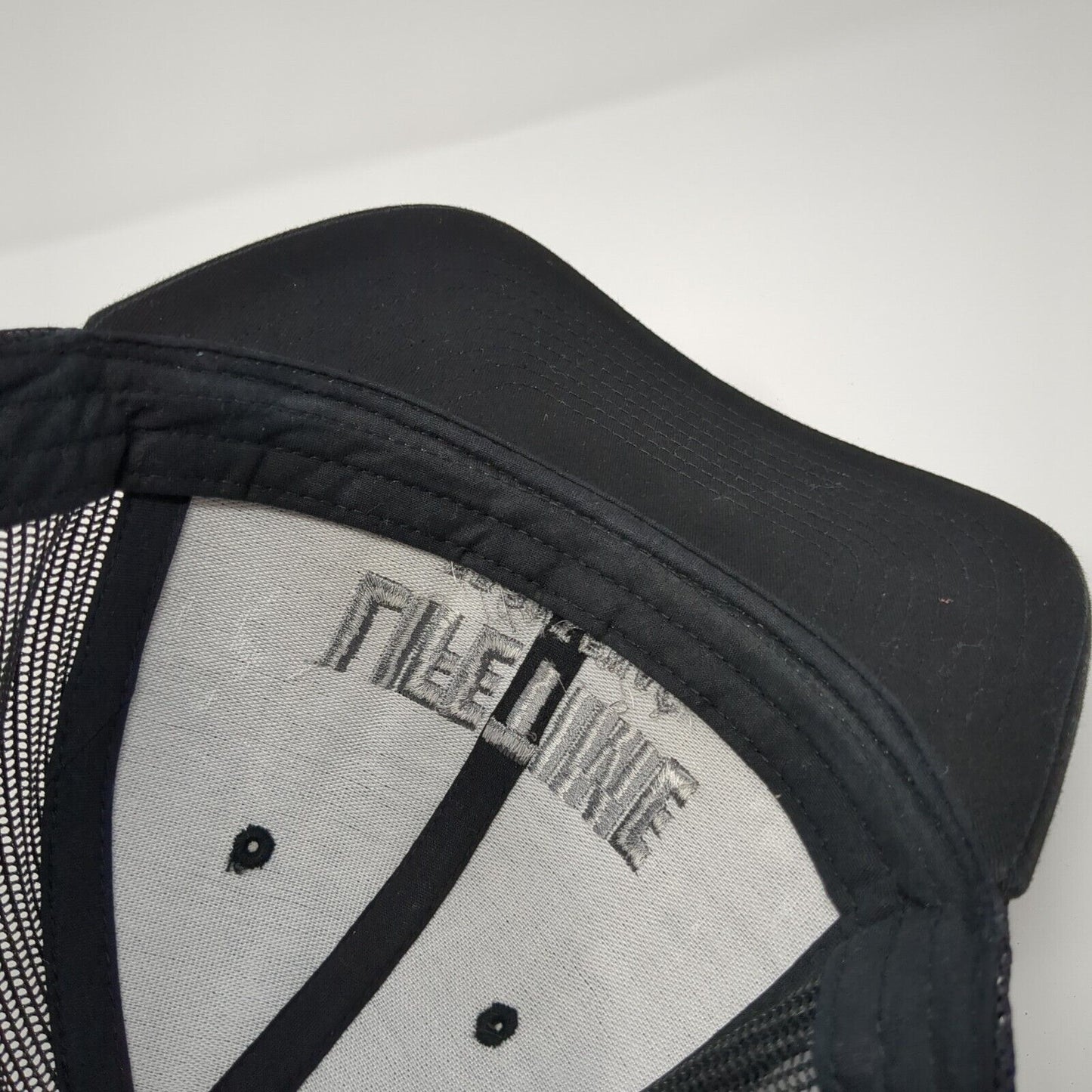 Lifetime Frontenac Snapback Trucker Hat Black OS Adjustable Mesh Back Sport-Tek