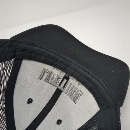 Lifetime Frontenac Snapback Trucker Hat Black OS Adjustable Mesh Back Sport-Tek