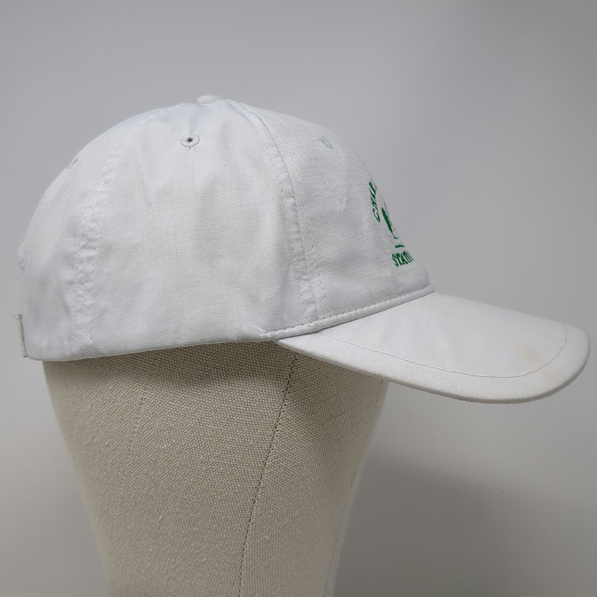 Cap America Baseball Cap White One Size Charter Oak State College Polyester Hat