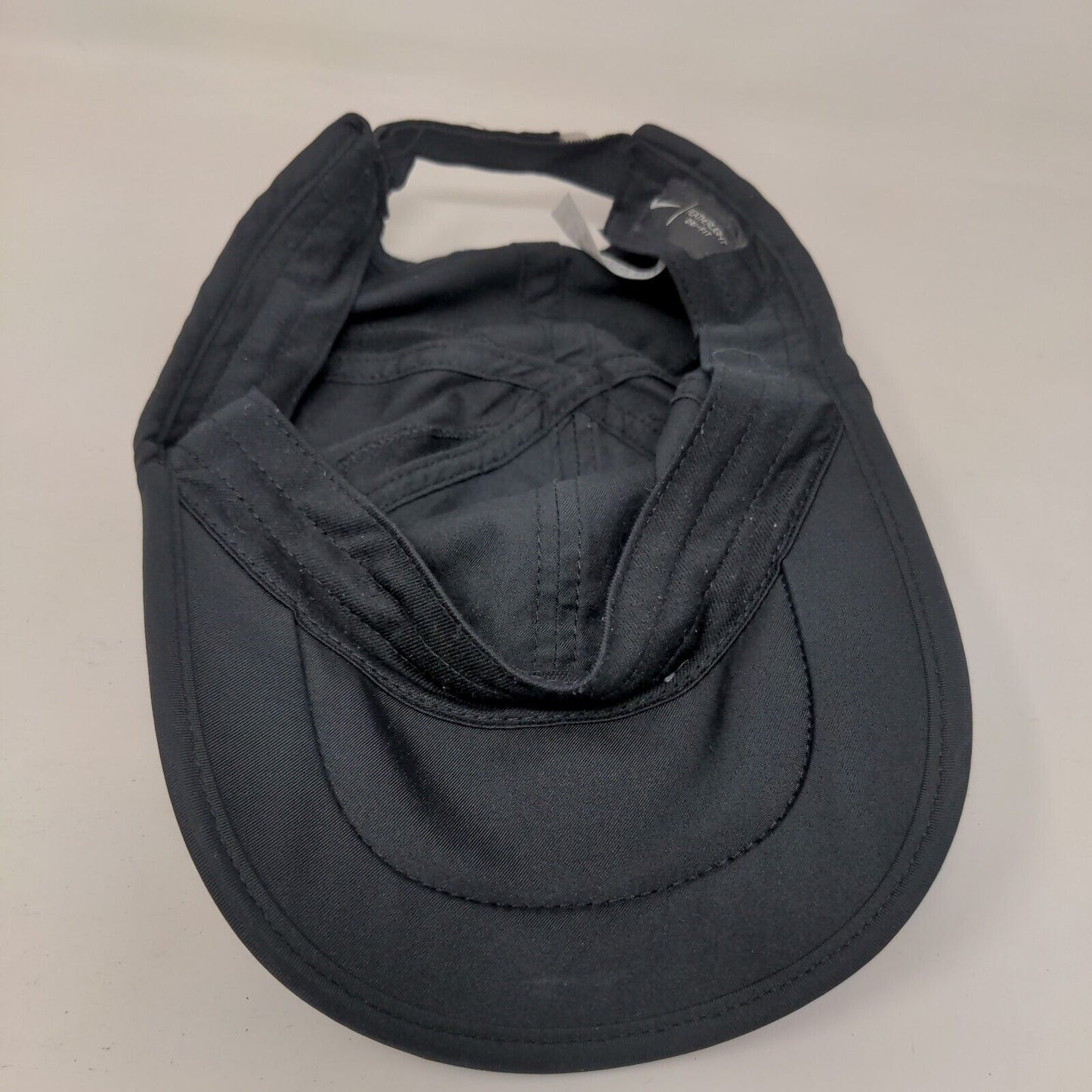Nike Swoosh Strapback Hat Black OSFM Embroidered Dri-Fit Featherlight
