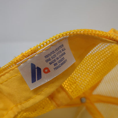 Headgear Trucker Hat Yellow White Maui Hawaii Goofy Foot Surf School One Size