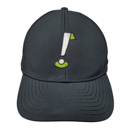 Melin Snapback Hat Black 58cm Embroidered Logo Laser Cut Adjustable