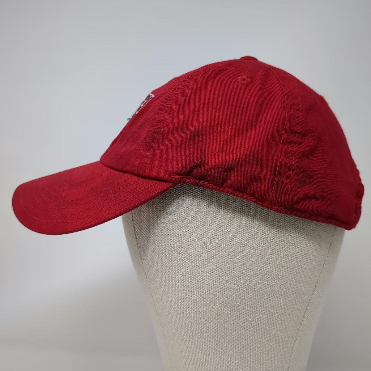 American Needle Baseball Cap Red One Size US Open 2011 Tennis Hat Slideback