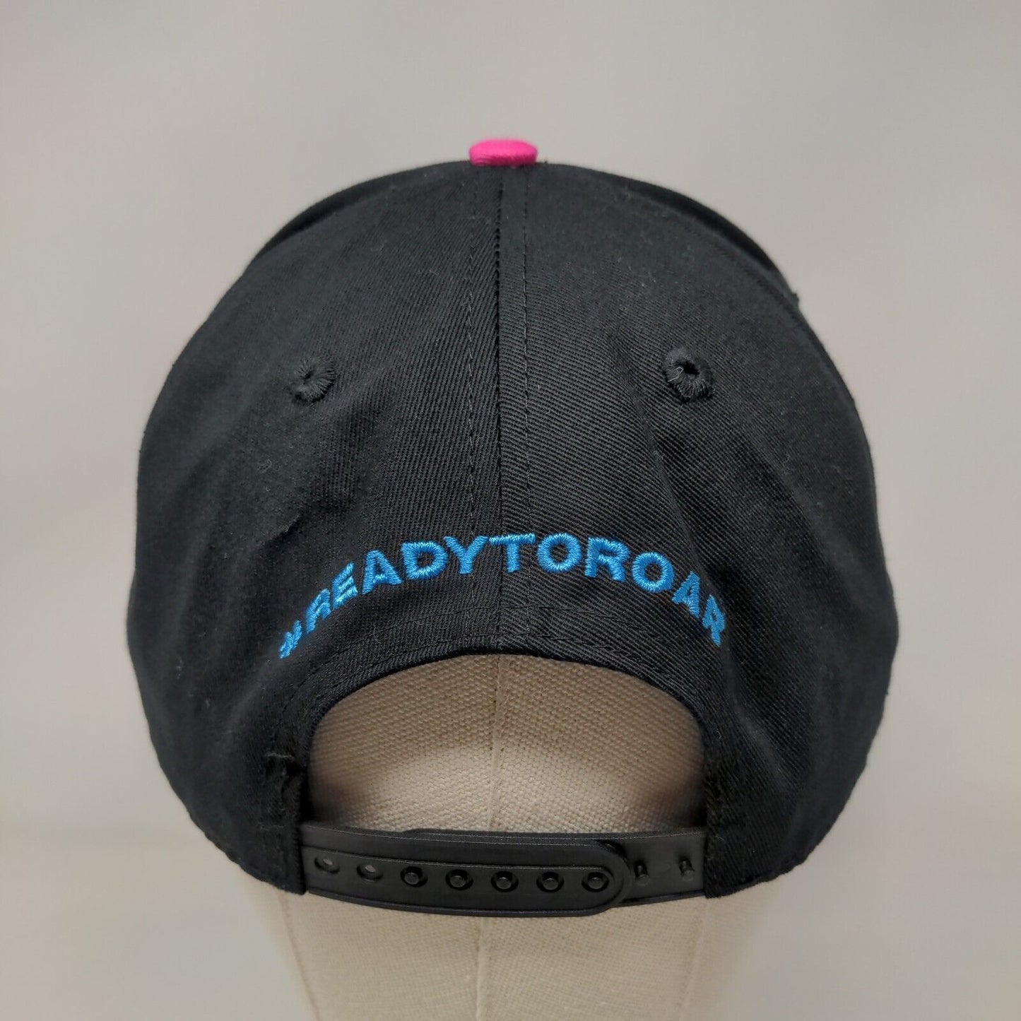 Panthers Snapback Hat Black Blue OSFA Embroidered Ready to Roar 100% Cotton