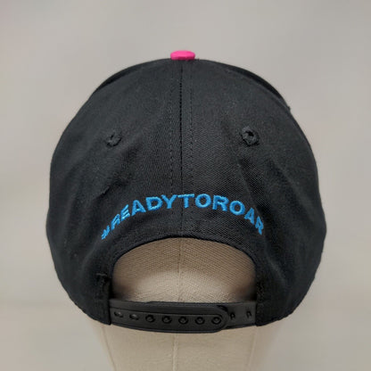 Panthers Snapback Hat Black Blue OSFA Embroidered Ready to Roar 100% Cotton