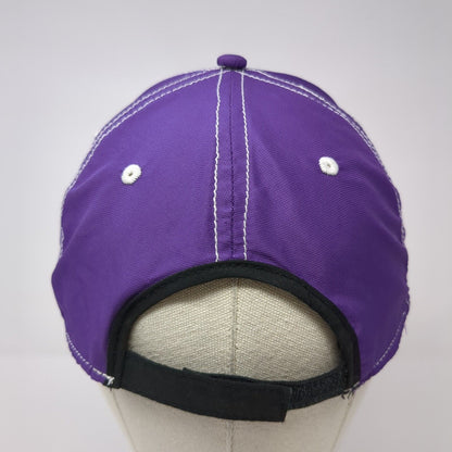 Infinity Headwear Strapback Hat Purple OSFA Adjustable Vented Hole Blank