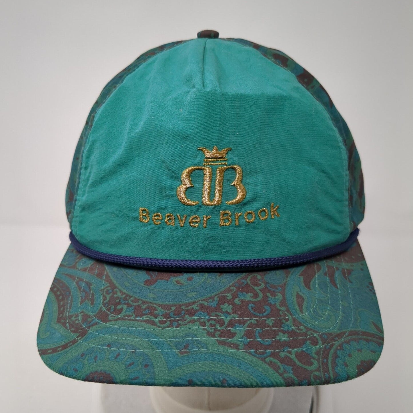Beaver Brook Slideback Rope Trucker Hat Multi One Size Paisley Vintage Duckster